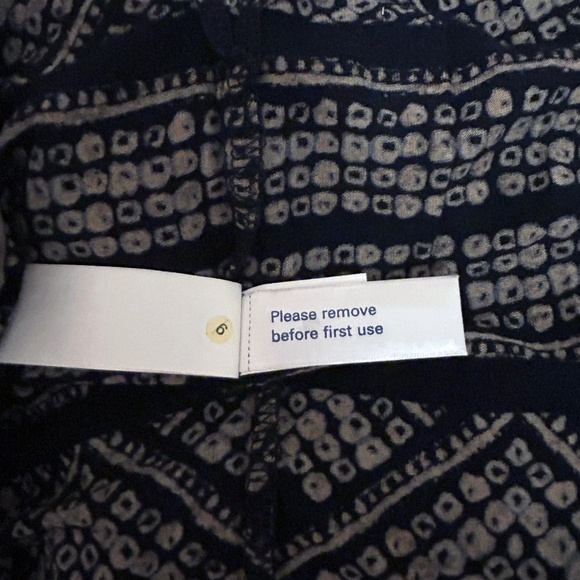 LUCKY BRAND Geometric Boho Blouse Top Shirt Plunge V-Neck Cutout Keyhole Rayon - Picture 11 of 16